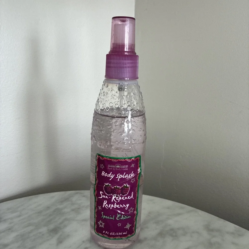 Bath & Body Works Sun Ripened Raspberry Body Splash • 8oz Special Edition